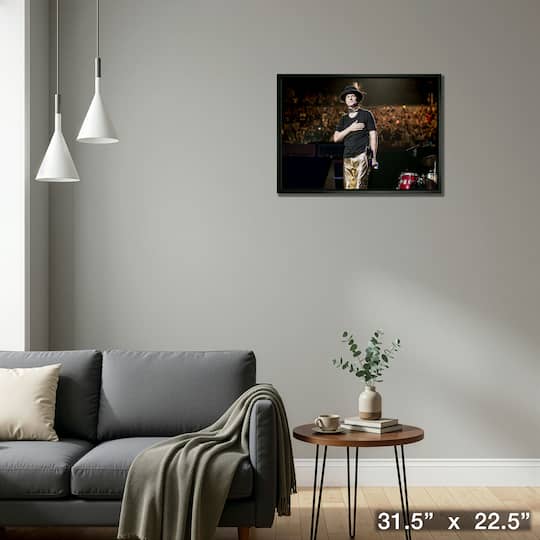 The Tragically Hip 20" x 29" Canvas Framed Hand on Heart-H 31.5" x 22.5"
